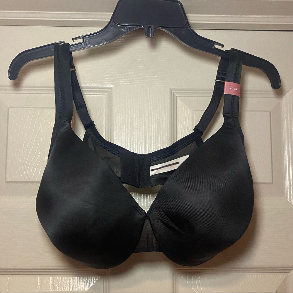 NWT Cacique Women’s Lightly Lined Full‎ Coverage Bra Size 40DD in Black